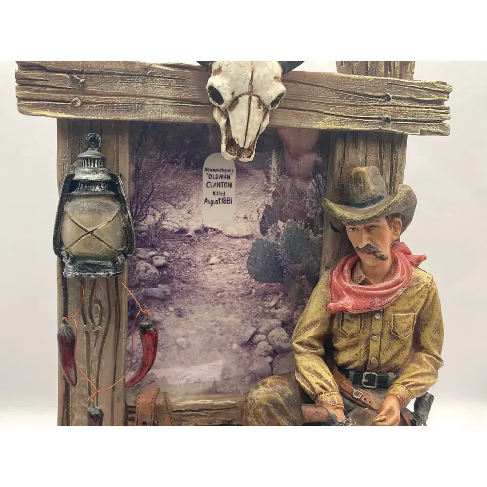 Picture Frame 3D Western Scene Cowboy Home Decor - Over 2.5lbs - Well Made